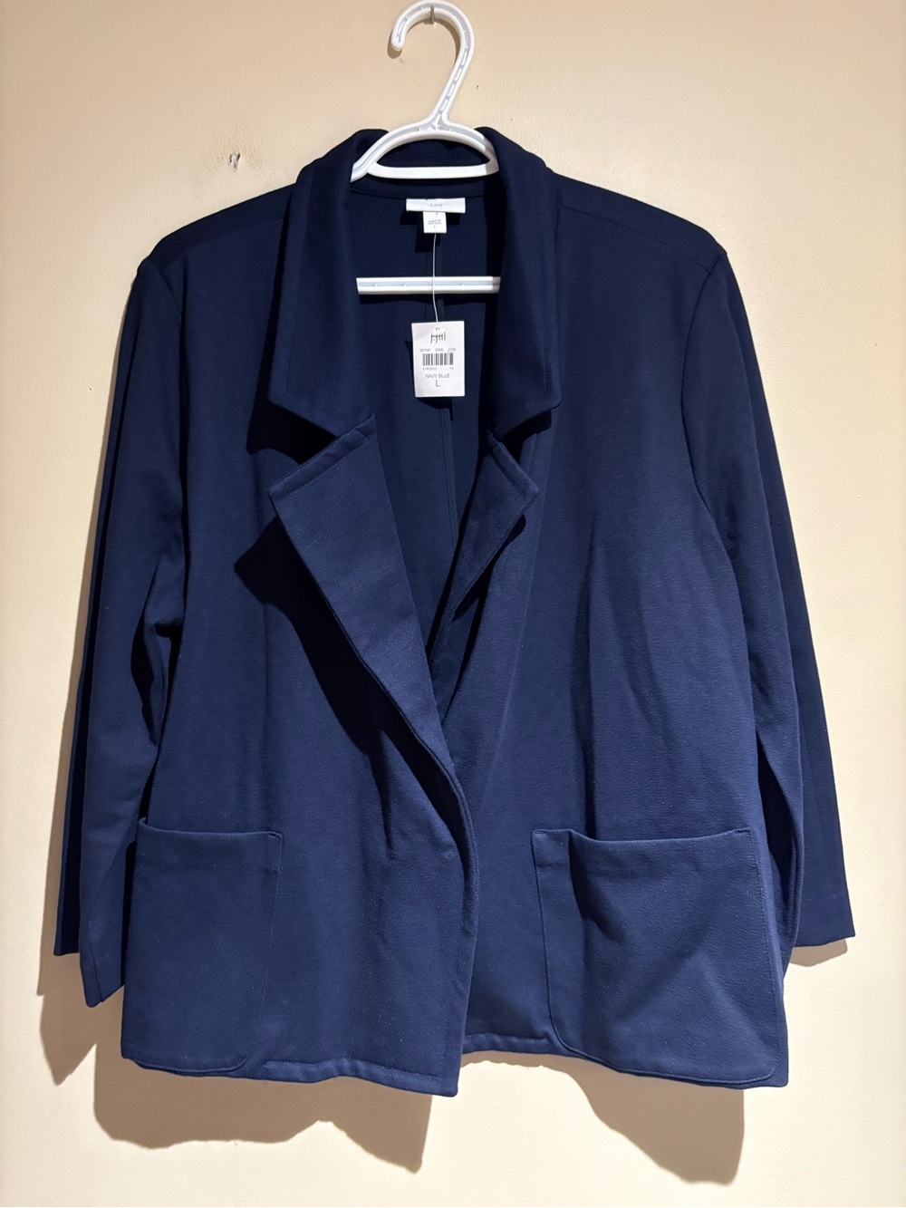 J Jill Blazer Navy Blue Size Large NWT Business Casual Professional Work Dressy